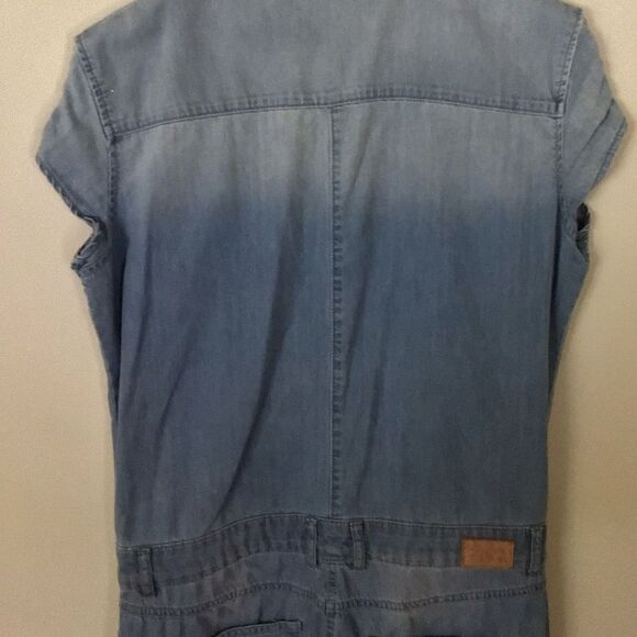 Zara Z1975 Women's Blue Denim Jumpsuit - Picture 5 of 7